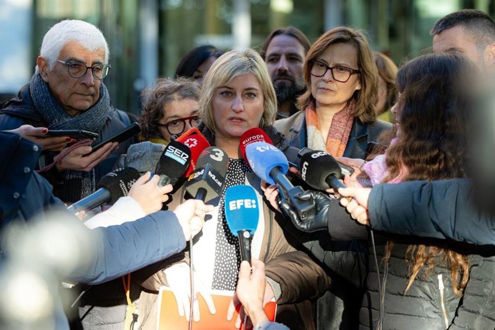 La vicepresidenta del Parlament y exconsellera se Salud Alba Vergés llega a declarar investigada por el retraso a la vacunación contra el coronavirus a policías y guardias civiles.