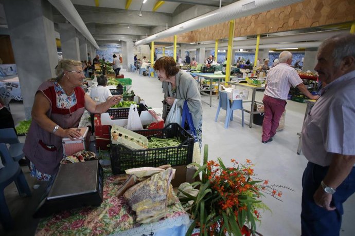 Archivo - Una persona compra alimentos en un mercado, a 11 de agosto de 2023, en Lugo, Galicia (España). 