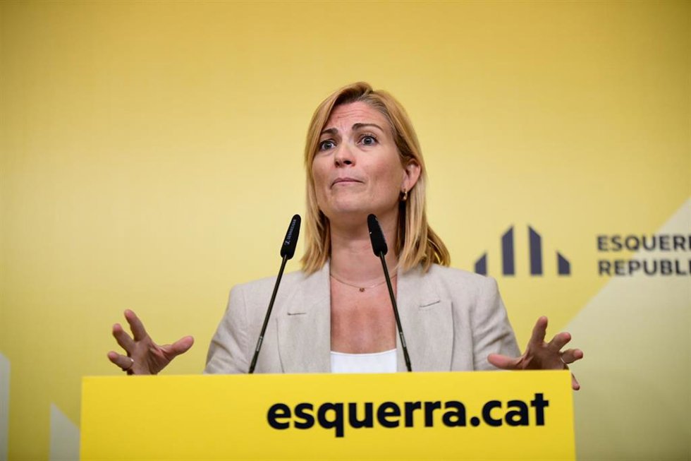 Archivo - La portavoz de ERC, Raquel Sans.