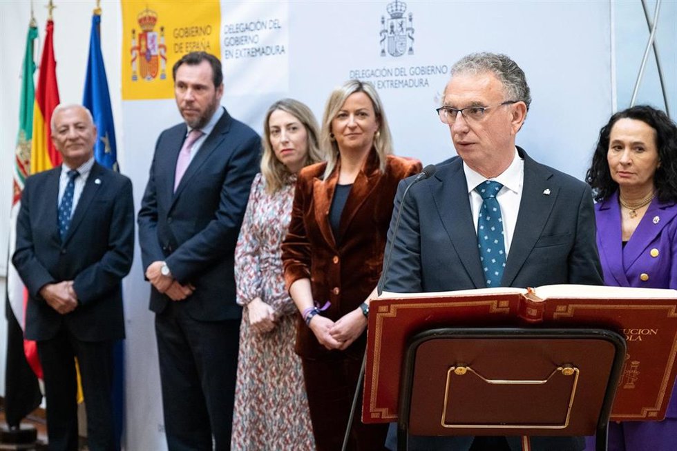 El delegado del Gobierno en Extremadura, José Luis Quintana, en su toma de posesión el pasado 22 de diciembre