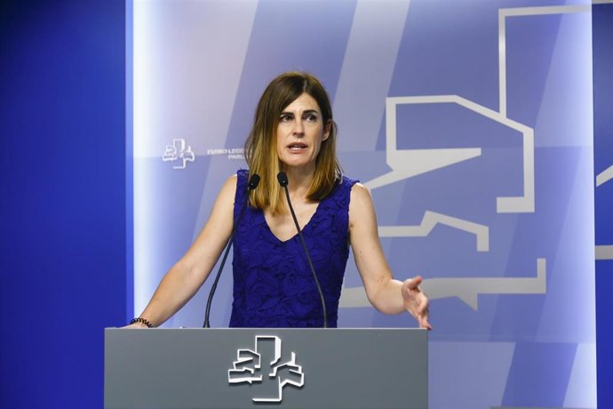 Archivo - La portavoz parlamentaria de Elkarrekin Podemos-IU, Miren Gorrotxategi, en el Parlamento Vasco