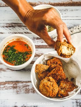 Nuggets de tofu de 'Hola Vegan'.