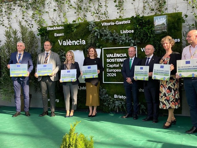 Acto de entrega del sello-misión de ciudades climáticamente neutras.