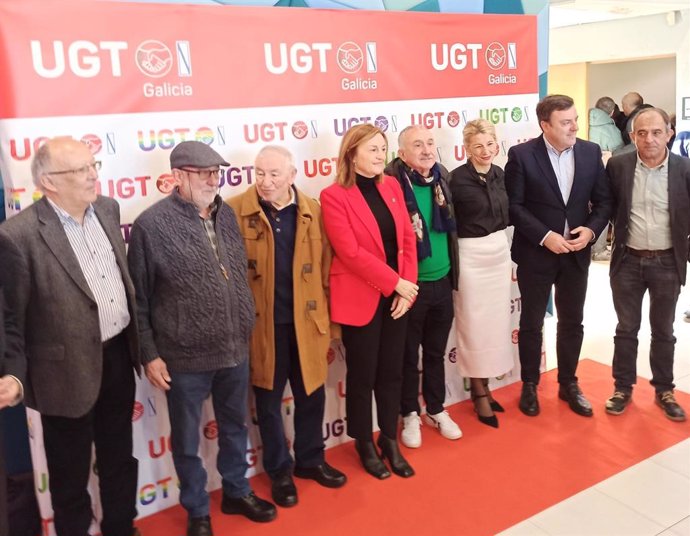 Acto de entrega de premios de UGT, en Santiago