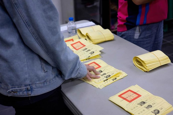Archivo - Imagen de archivo de elecciones en Taiwán.