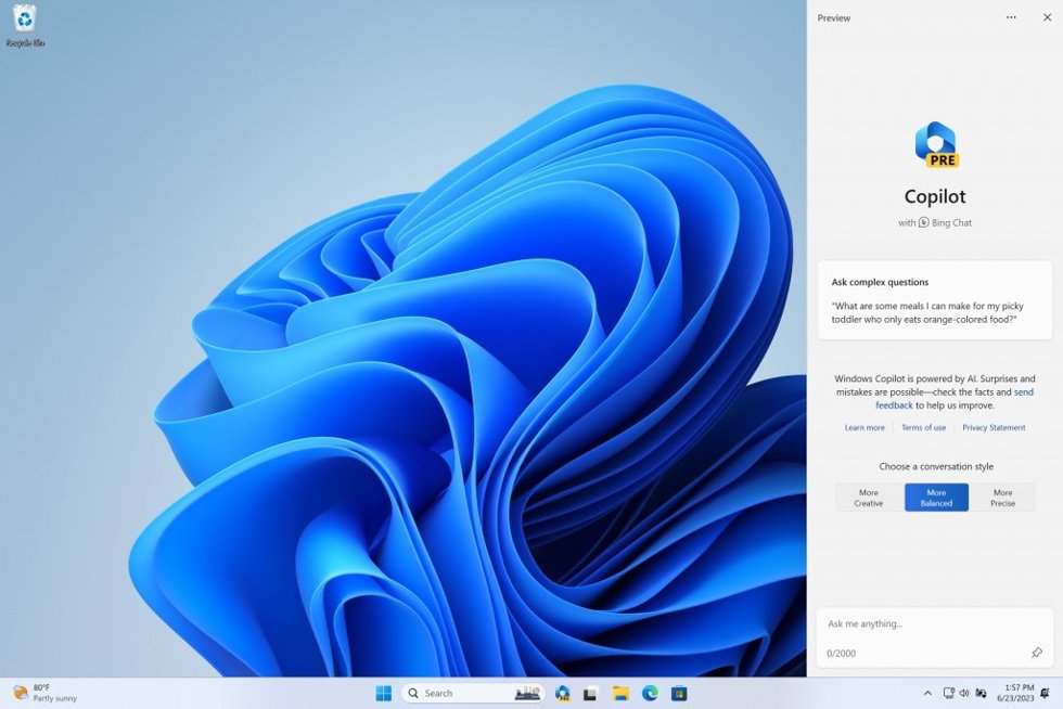 Archivo - Recurso de Copilot para Windows 11.