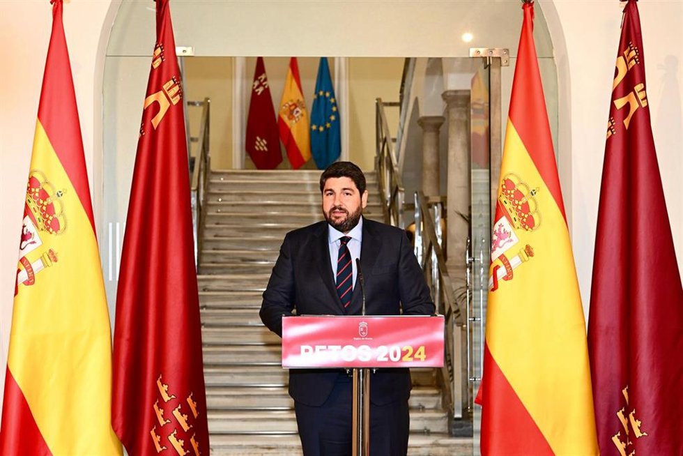 El presidente de la Comunidad, Fernando López Miras