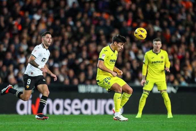 Ramon Terrats en el Valencia-Villarreal de LaLiga EA Sports