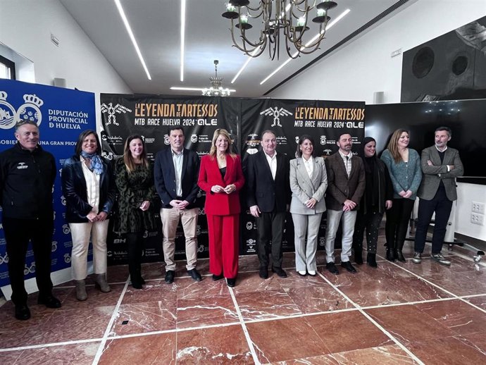 Presentación en la Diputación de Huelva de la prueba 'La Leyenda de Tartessos by Alé' .