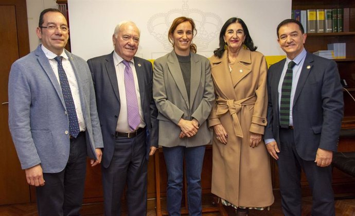 Reunión del CGE con la ministra de Sanidad, Mónica García.