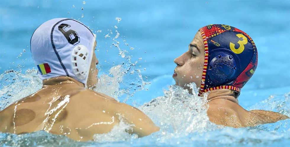 Archivo - Partido entre Rumanía y España en el pasado Europeo de Split 2022