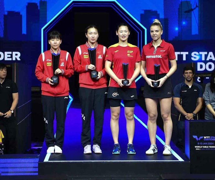 María Xiao y Adina Diaconu se estrenan con una plata en el WTT Star Contender de Doha
