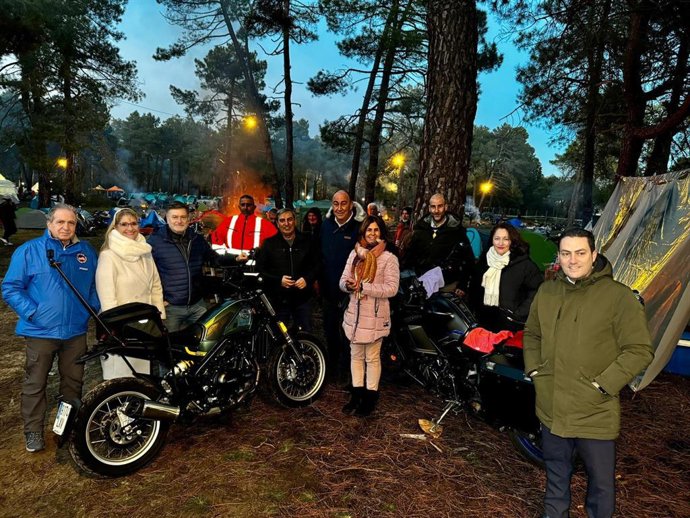 Distintas autoridades provinciales en la acampada motera 'La Leyenda 2024'