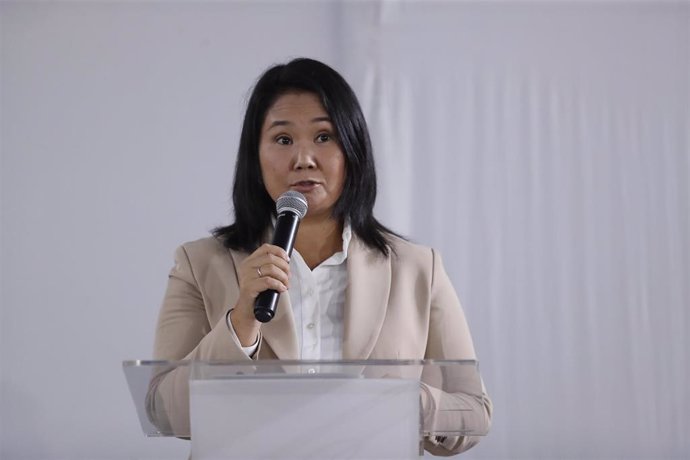 Archivo - La líder de Fuerza Popular y excandidata presidencial de Perú, Keiko Fujimori