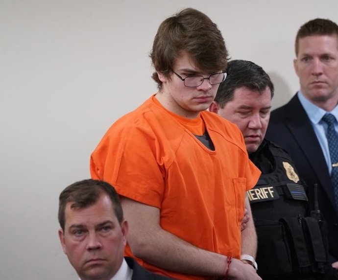 Archivo - Payton Gendron durante el juicio en el estado de Nueva York