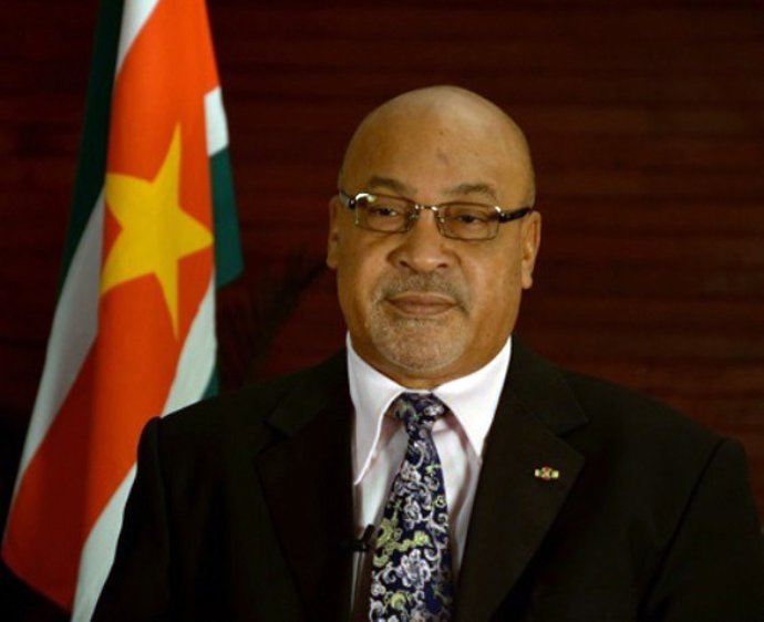 Archivo - El expresidente de Suriname Desi Bouterse
