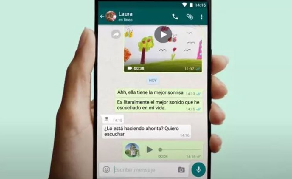 Interfaz de WhatsApp