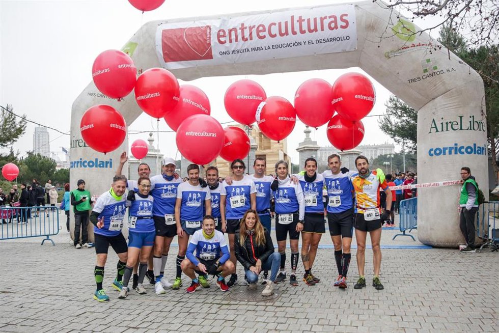 Archivo - Imagen de corredores y de la medallista olímpica Gemma Mengual, que ha dado el pistoletazo de salida a la carrera solidaria 'Corre por una causa', en Madrid (España) a 9 de febrero de 2020.