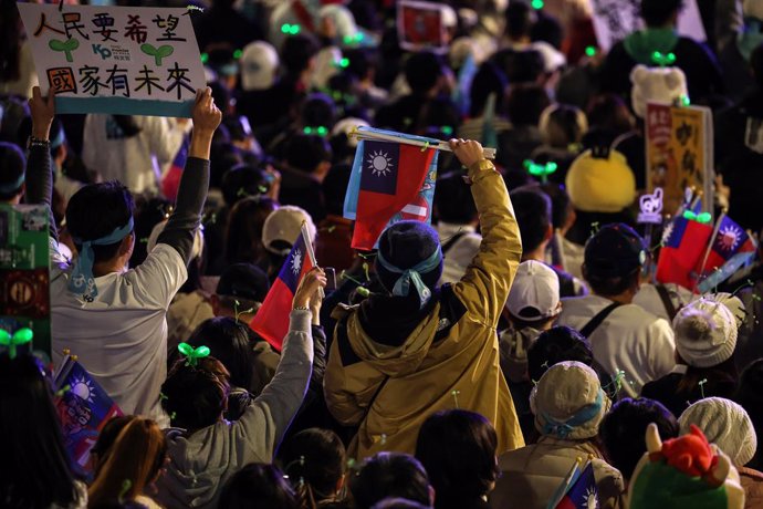 Imatge d'arxiu de campanya electoral a Taiwan 