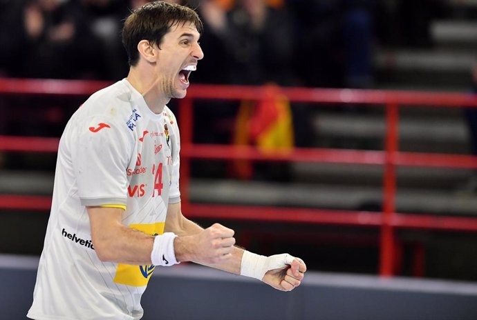 Archivo - Viran Morros, en un partido con la selección española de balonmano