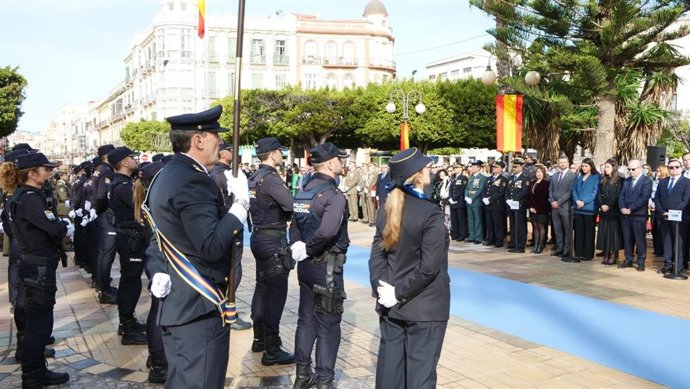 Celebración del 200 aniversario de la Policía Nacional en Melilla.