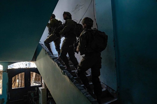 Militares israelíes en la Franja de Gaza