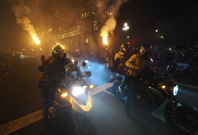 Desfile de antorchas en Valladolid