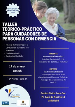 COPCYL celebra este miércoles en Valladolid un taller teórico-práctico para cuidadores de personas con demencia 