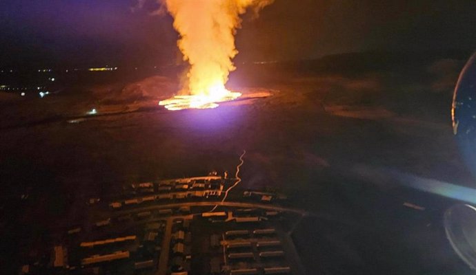 Grieta de magma cerca de Grindavik (Islandia)