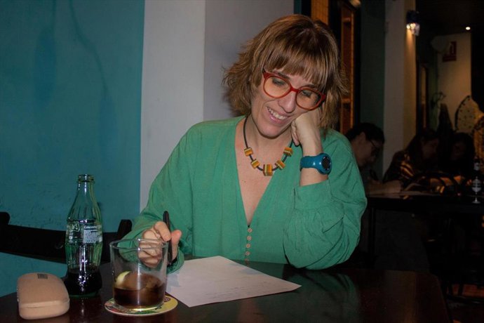 Una participante en el anterior Concurso de Escritura Rápida