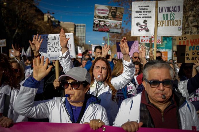 Manifestación del sábado en Barcelona