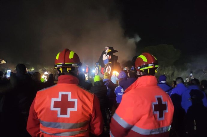 Voluntarios de la Cruz Roja en Pingüinos