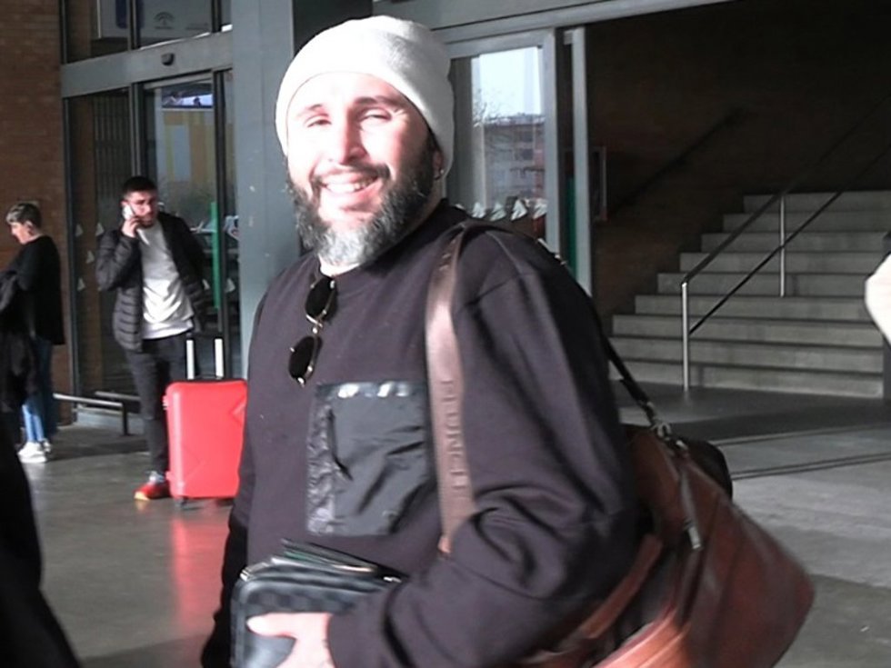 Kiko Rivera, a su llegada a Sevilla
