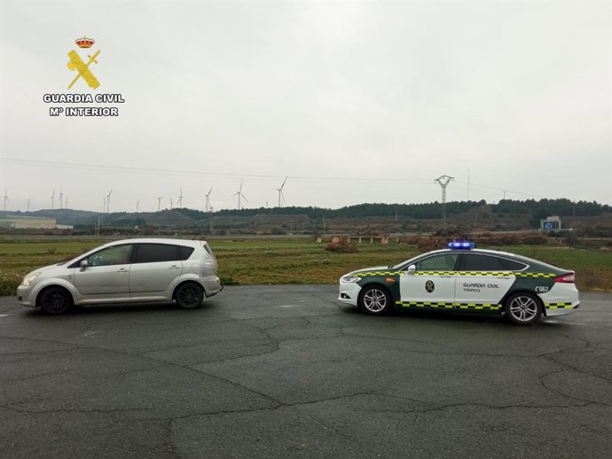 Imagen del vehículo interceptado