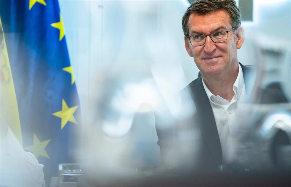 Archivo - El líder del PP, Alberto Núñez Feijóo, preside la reunión del comité de dirección del PP. En Madrid, 24 de abril de 2023.