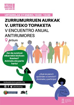 El Palacio Europa de Vitoria acoge el próximo 27 de enero el V Encuentro Anual 'Aprender a Convivir'