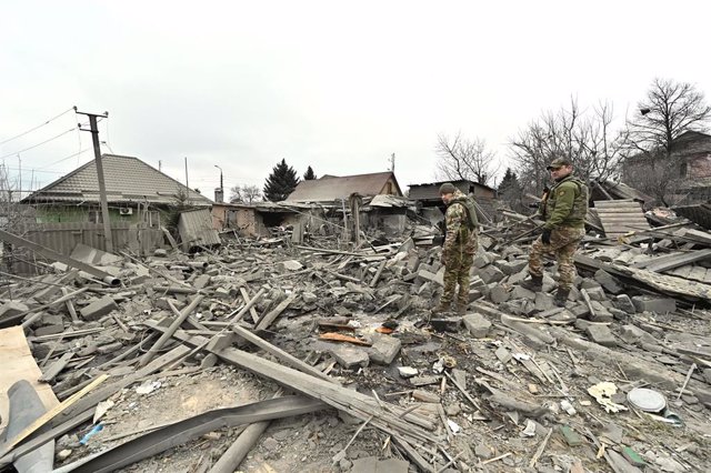 Soldados ucranianos en Zaporiyia.