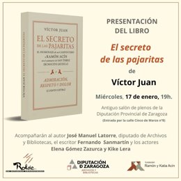Presentación de 'El secreto de las pajaritas', de Víctor Juan , en la DPZ.