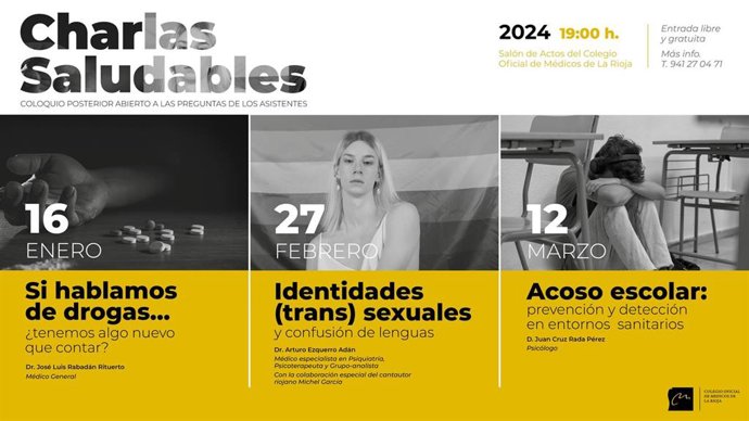 La protección de la salud mental, eje de las 'Charlas Saludables' del Colegio de Médicos para el I trimestre de 2024