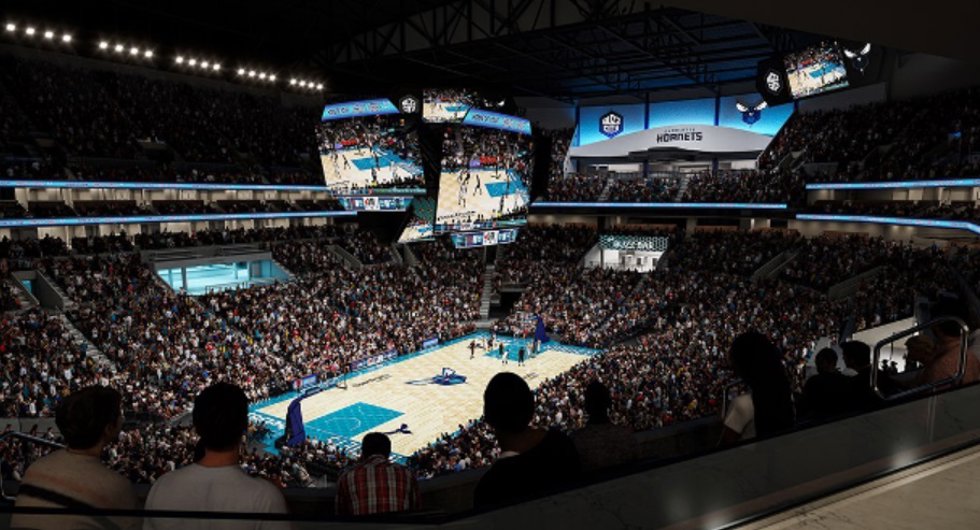 Archivo - Estadio de los Charlotte Hornets