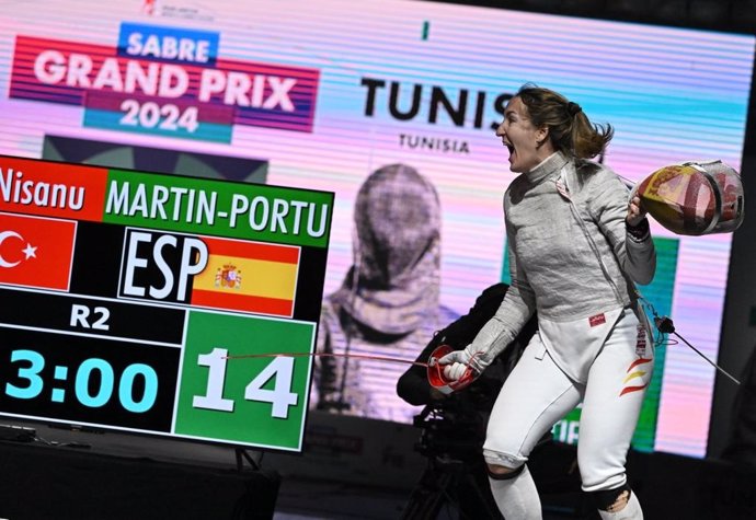 La tiradora española Lucía Martín-Portugués, campeona del Grand Prix de Túnez 2024.