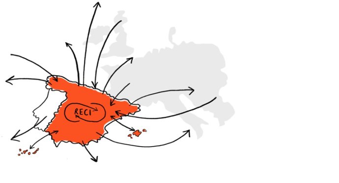 Cartel de la Red de Ciudades Interculturales