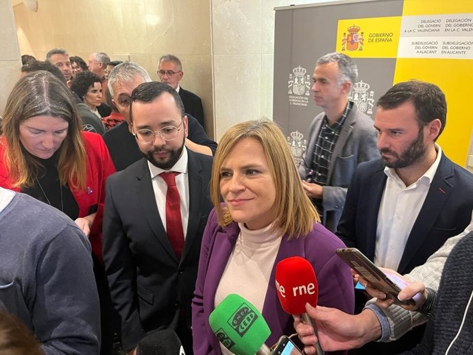 La delegada del Gobierno en la Comunitat Valenciana y vicesecretaria general del PSPV-PSOE, Pilar Bernabé