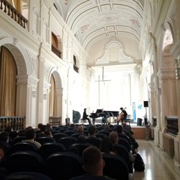 Archivo - Una actuación en el Paraninfo del Conservatorio Profesional de Música Ramón Garay.