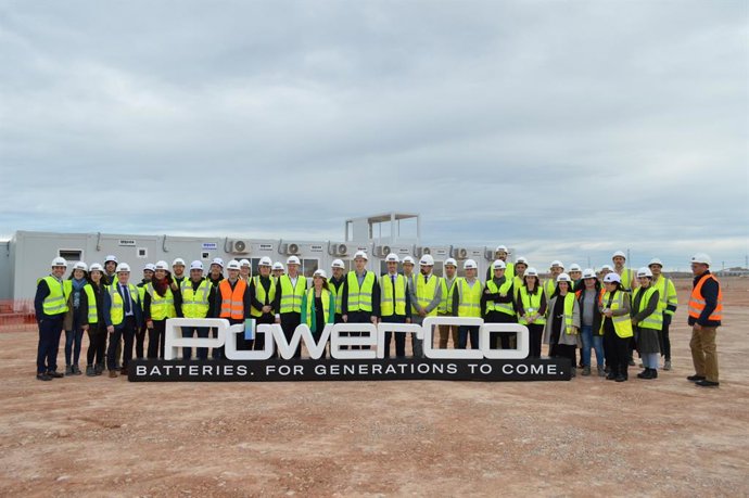 Inauguración de la nueva sede de trabajo en la gigafactoría de celdas de baterías de Sagunt, de PowerCo (Grupo Volkswagen)