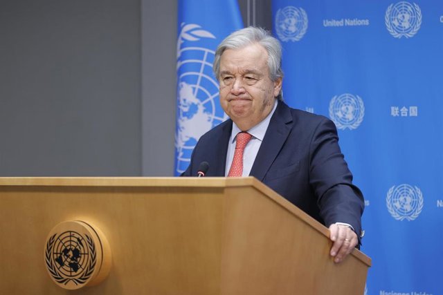 El secreatrio general de la ONU, António Guterres
