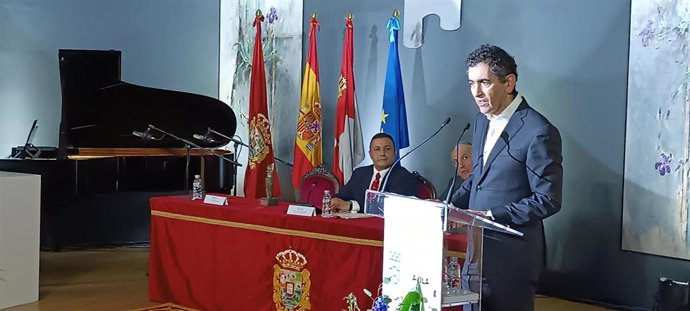 Juan Mayorga, durante su intervención tras recoger el premio.