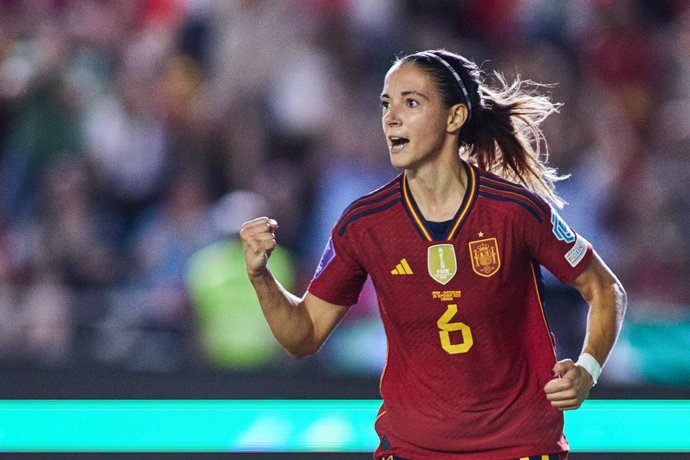 Archivo - Aitana Bonmati of Spain celebrates a goal during the UEFA Womens Nations League match played between Spain and Switzerland at Arcangel stadium on September 26, 2023, in Cordoba, Spain.