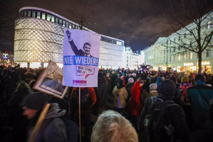 Manifestación contra la ultraderecha en Leipzig