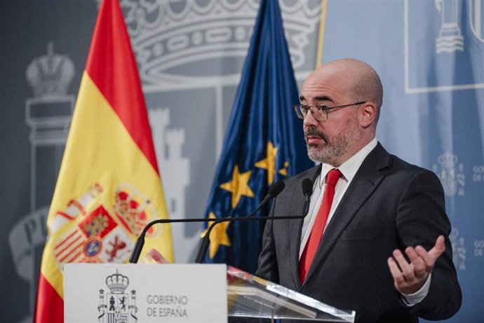 El delegado del Gobierno en la Comunidad de Madrid, Francisco Martin, comparece tras la reunión de coordinación sobre los dispositivos de seguridad para los eventos y celebraciones de Navidad, en la Delegación del Gobierno, a 21 de diciembre de 2023, en